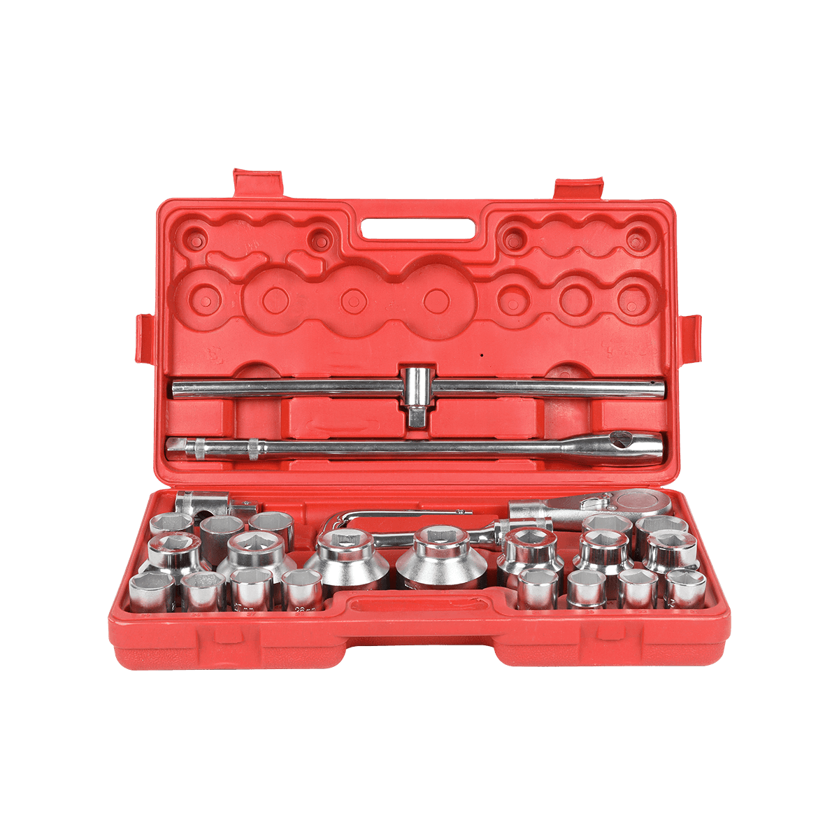 26 Pcs 3/4 'Cr-Mo Socket Alat Mekanik Set Impact Wrench Combo Kit Heavy Duty Tool Set