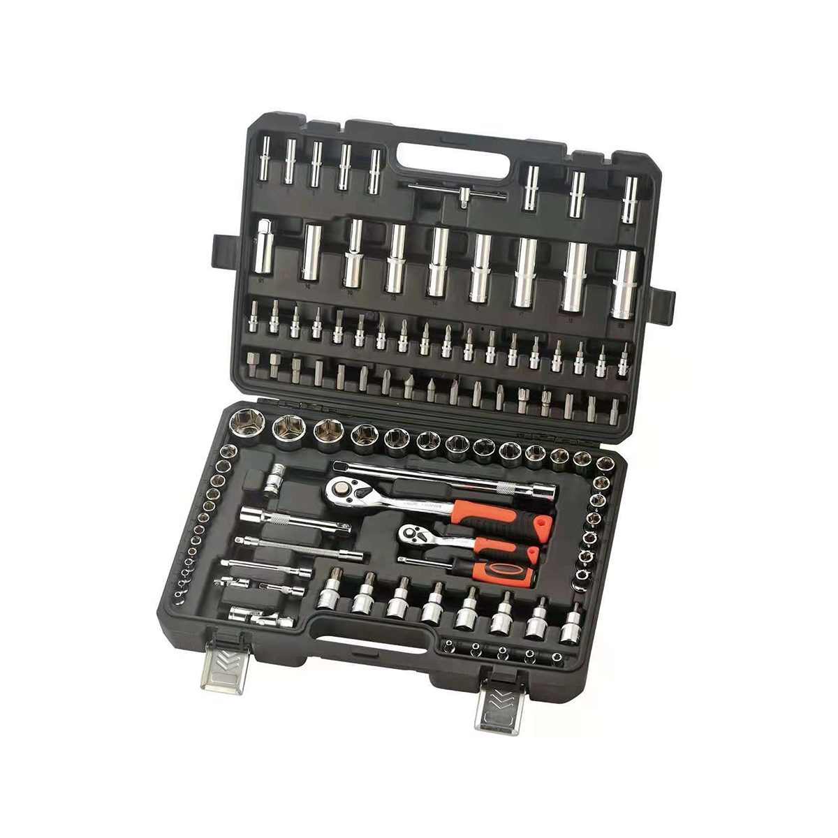 110 Buah Kombinasi Spanner Socket Set Wrench Socket Kit Untuk Perbaikan Mobil